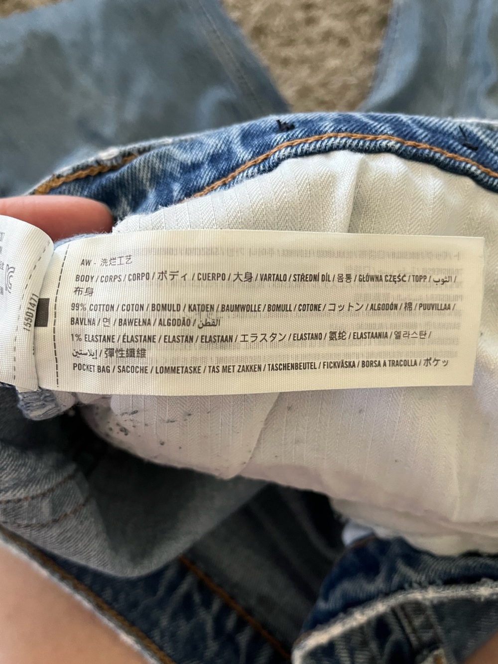 Abercrombie & Fitch Low Rise Baggy Medium Wash Let Down Hem Jean Women's Size 30 - Picture 12 of 16